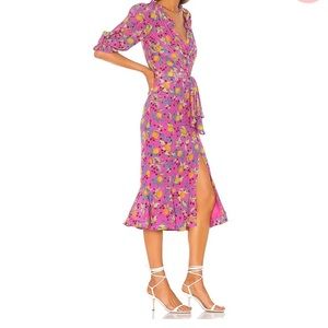 Saloni Olivia Dress in Limoncello NWT, US 4/UK 8